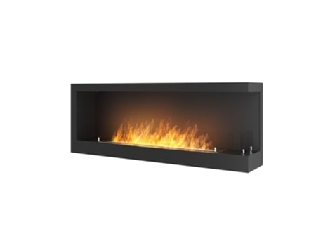 Corner 1200 Right SimpleFire Chimenea de esquina de bioetanol empotrada con vidrio