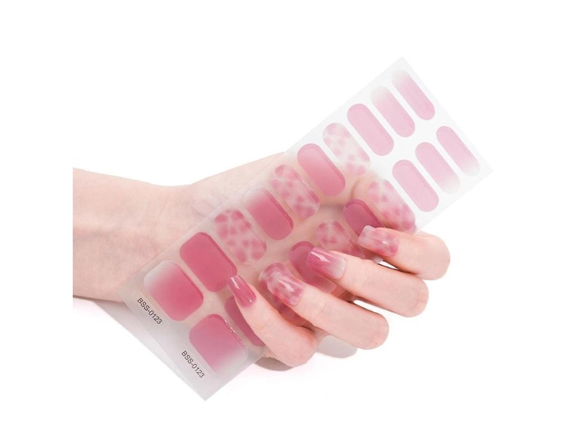 Aplicadores De Uñas De Gel Semicurado (20 Unidades) Con Lima Y Alcohol - Requiere Lámpara Uv/led