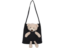 2026-mochila De Hombro Para Niña De Oso Animado Bolsa De Cubo De Lona Portátil Messenger Suave Con Hebilla Magnética Y Bolsillo Para Móvil