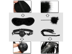Juego De Juguetes Sexuales Sm Para Adultos 26 Piezas: Manillas Tobilleras Ojo Tapón Pluma Pelota Boca Pinzas Anal