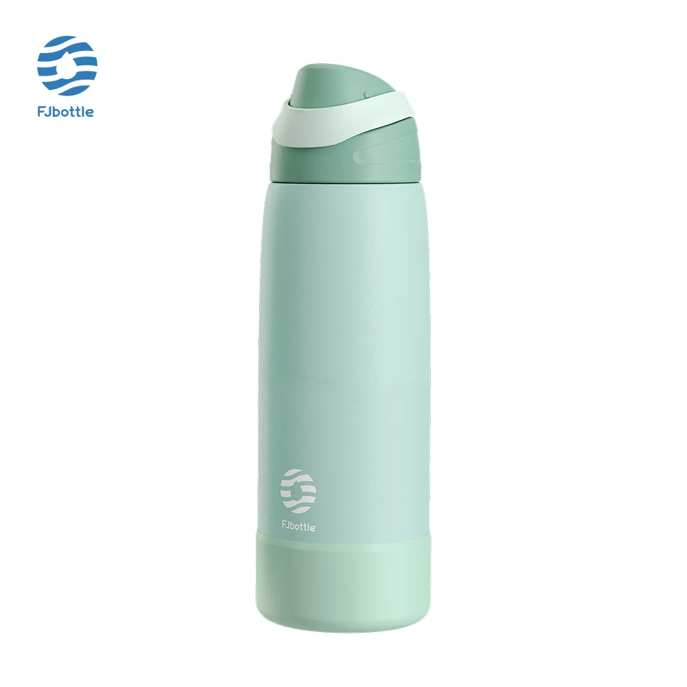 Botella De Agua Deportiva Isotérmica De Acero Inoxidable (verde, 750 Ml)