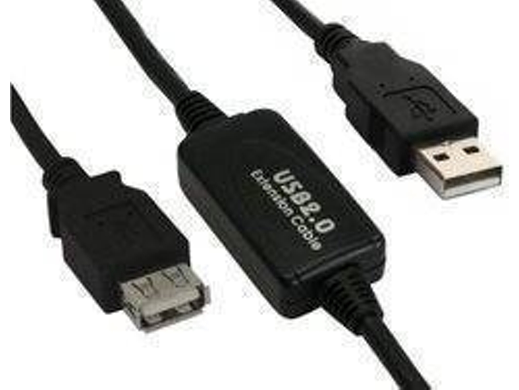 Cable USB INLINE (USB - 10 m - Negro)