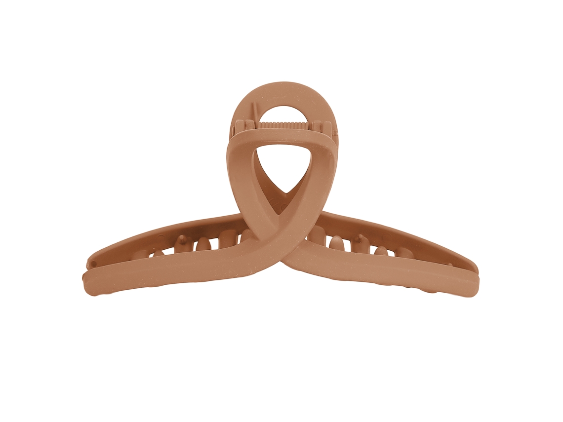 Pinzas Decorativas Antideslizantes Medianas Para El Cabello, Accesorios Para El Cabello Para Mujer, Color Marrón Claro.
