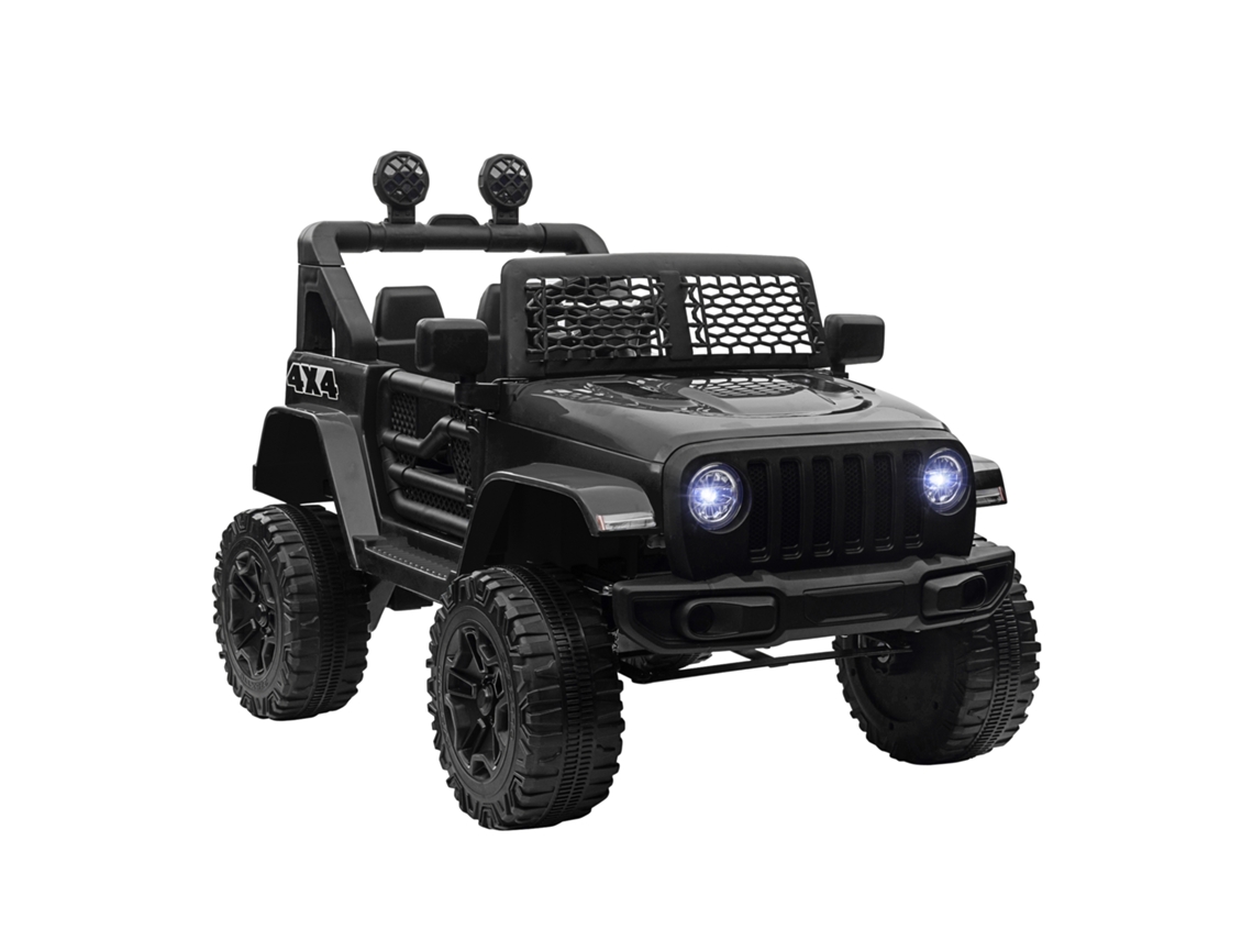 Coche Eléctrico Todoterreno Infantil, 12 V, Con Mando A Distancia, Negro, 100x65x72
