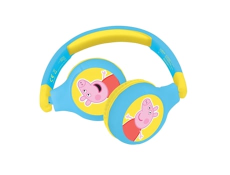 Auriculares plegables Peppa Pig 2 en 1 Bluetooth y con cable