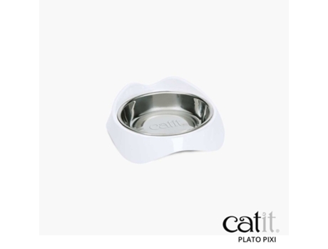 Comedero para gatos CATIT PIXI, Blanco