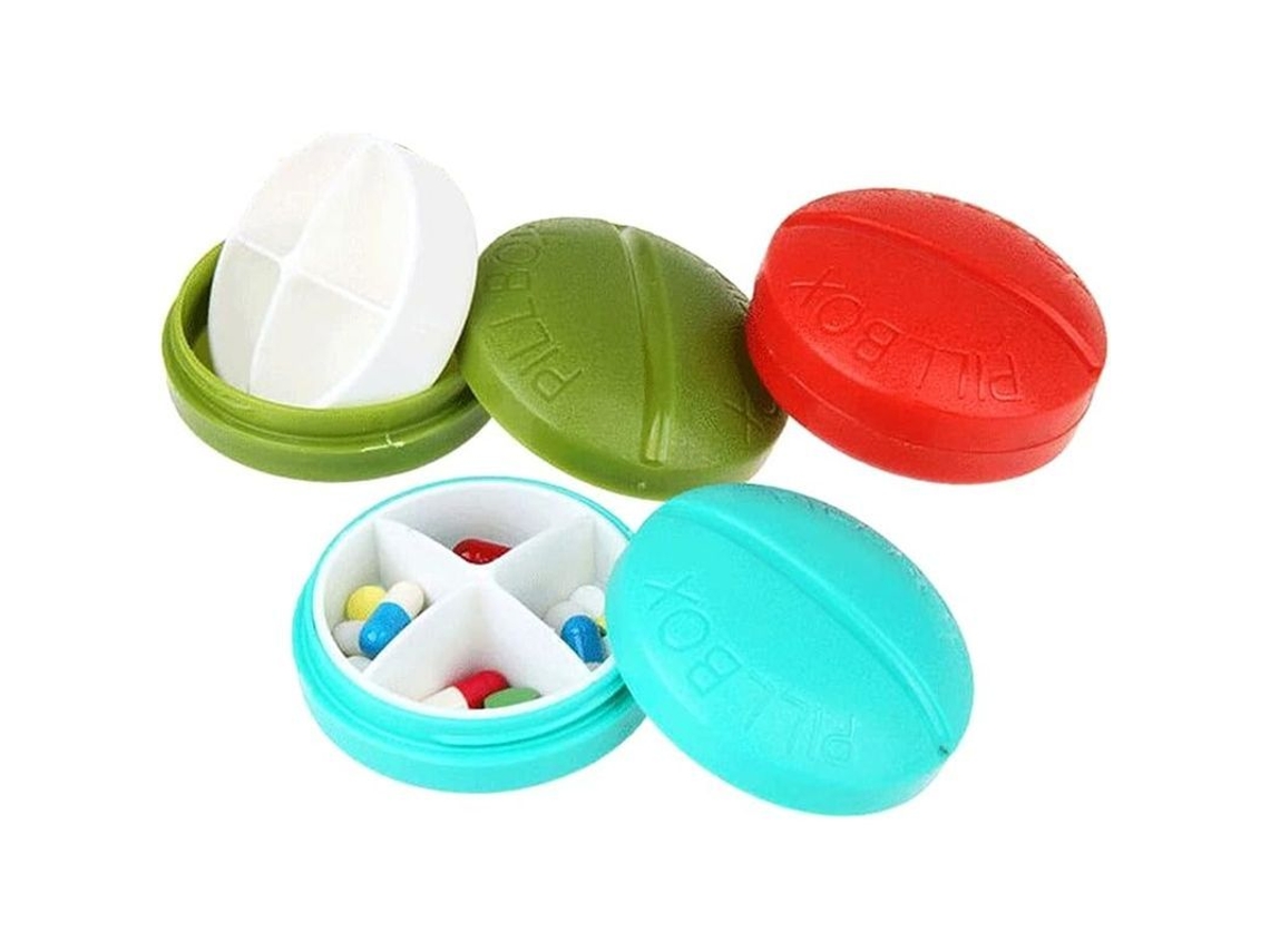 Dispensador De Pastillas Portátil De 3 Unidades Para Viajes Y Uso Diario Con Diseño Compacto Y Seguro.