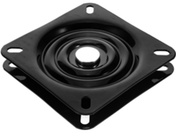 5 2 Base Giratoria Cuadrada Negra De 360° Pulgadas Grosor Mm Rodamientos De Bolas
