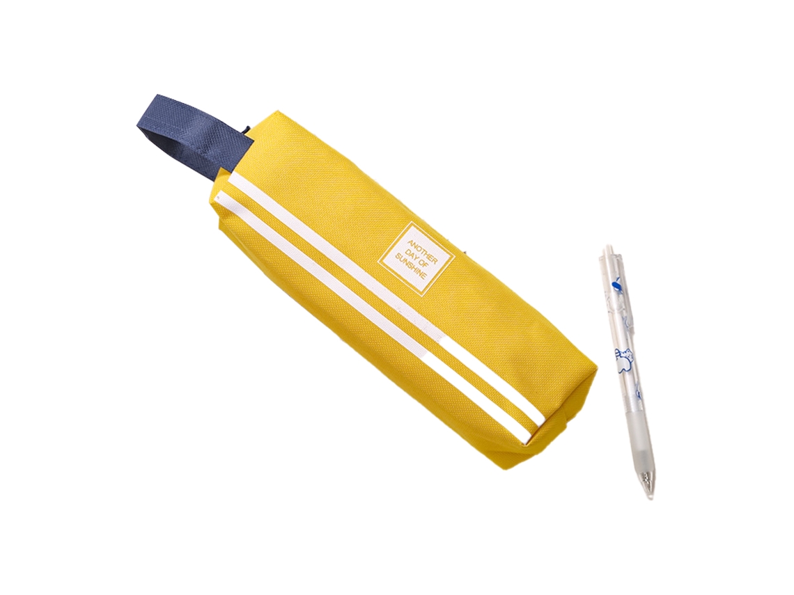 Estuche espacioso y portátil con asa, práctico estuche para lápices.