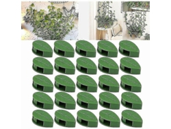 100 Clip Plantas Trepadoras De Hoja Verde, Clip Adhesivo Para Pared, Fixador De Plantas Para Muros, Cable Management Hogareño