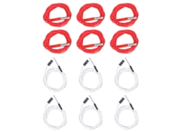 6pcs cabos termistor com terminal e 6pcs varas aquecimento 24V 40W acessórios impressora 3D S/MARCA