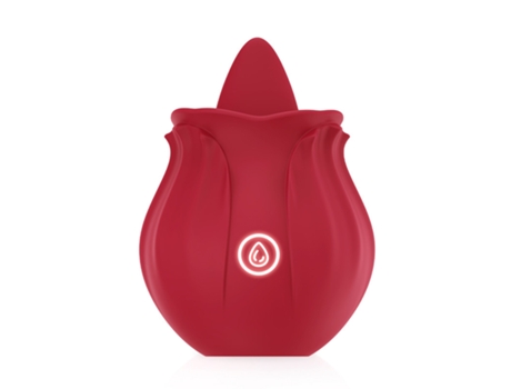 Vibrador impermeable multifrecuencia rosa para mujer (Rojo) OEMG