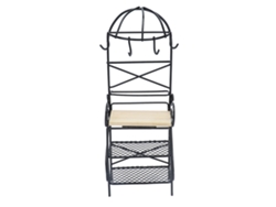 Estantería Miniatura Para Muestra Y Almacenamiento, 1:12 Accesorio De Cocina Para Casa De Muñecas, Estante De Pan Negro