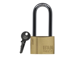 Candado de llave IFAM SR50AL Largo Latón Acero 1,38 x 4,78 x 3,5 cm