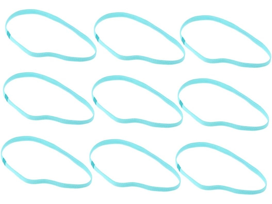 Juego de 9 diademas deportivas elásticas que absorben el sudor, ideales para yoga y fútbol. Unisex, cómodas y Gokoco.