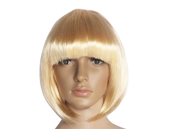 Peluca Corta con Flequillo, Estilo BOBO para Mujer y Niña, Fiesta NEVEANCE