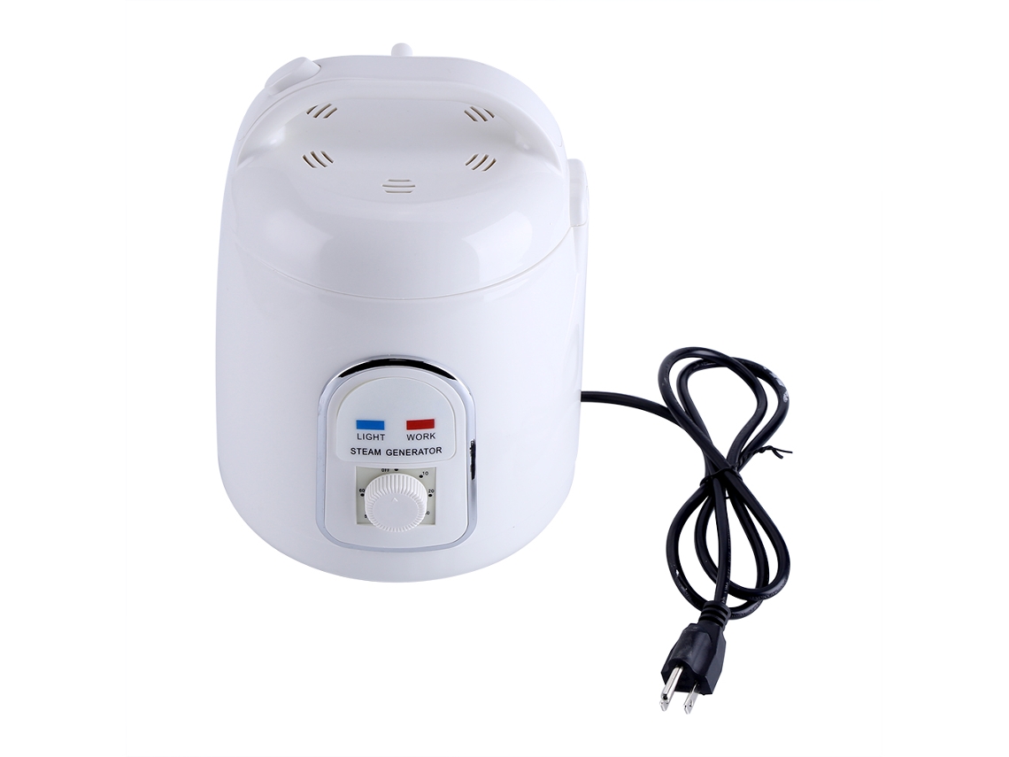 Generador De Vapor Portátil Para Sauna De 1,5-1,8 L Con Temporizador De 0-60 Min Y Aromaterapia - Blanco