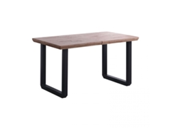 Mesa de comedor Roma extensible Roble Honey - Negro 220 x 80 x 77 cm