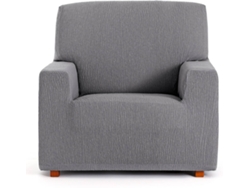 Funda de Sillón EYSA Premium Troya Tejido Elástico (110 x 70 x 110 cm - Poliéster y Algodón - Gris)