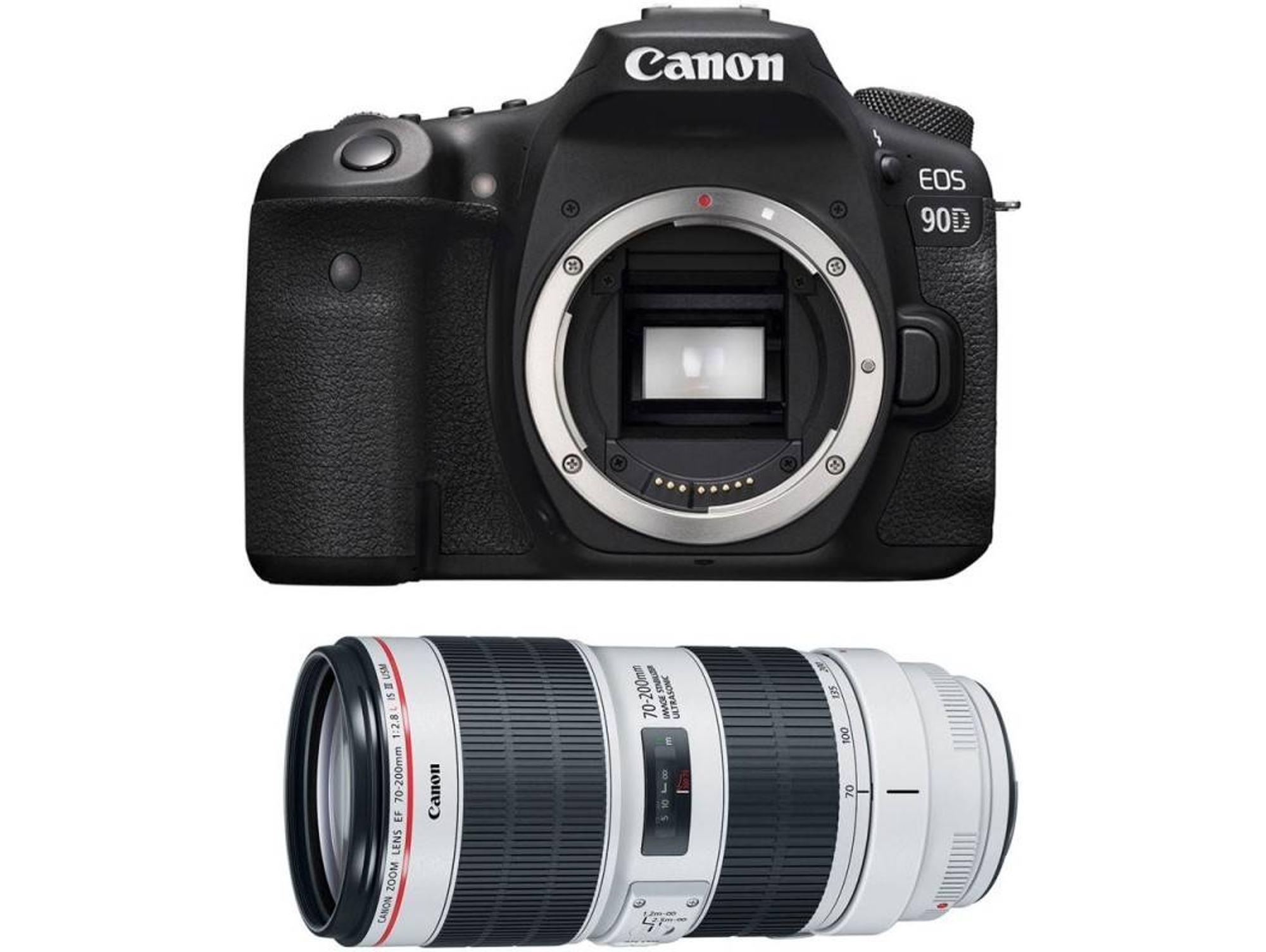 Kit Cámara CANON EOS 90D + EF 70-200mm f/2.8L IS III USM (APS-C)