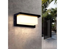 Luminária De Parede Led Quadrada Para Exterior, À Prova De Água (ip65) Com Sensor De Movimento