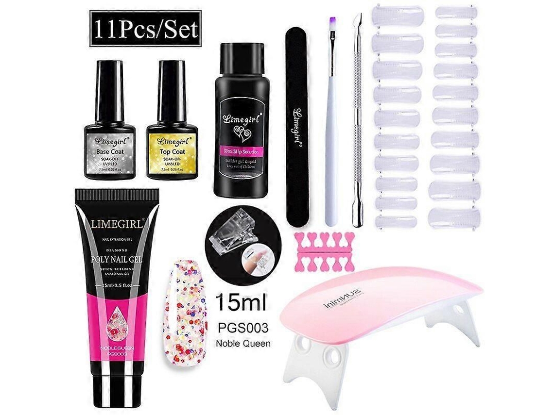 Kit de manicura con lámpara LED de 54 W, torno de uñas de 20.000 RPM, máquina perforadora de uñas, kit y gel UV GOKOCO.