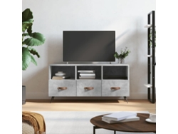 Maison Exclusive - Mueble De Tv Madera De Ingeniería Gris Hormigón 102x36x50 Cm