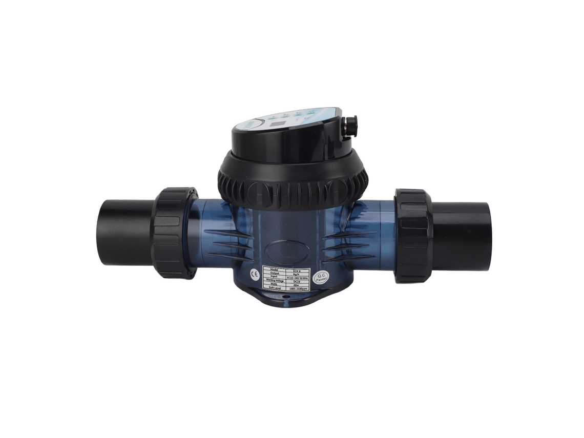 Sistema De Cloración Dc24v Para Piscinas De Agua Salada Ecr08