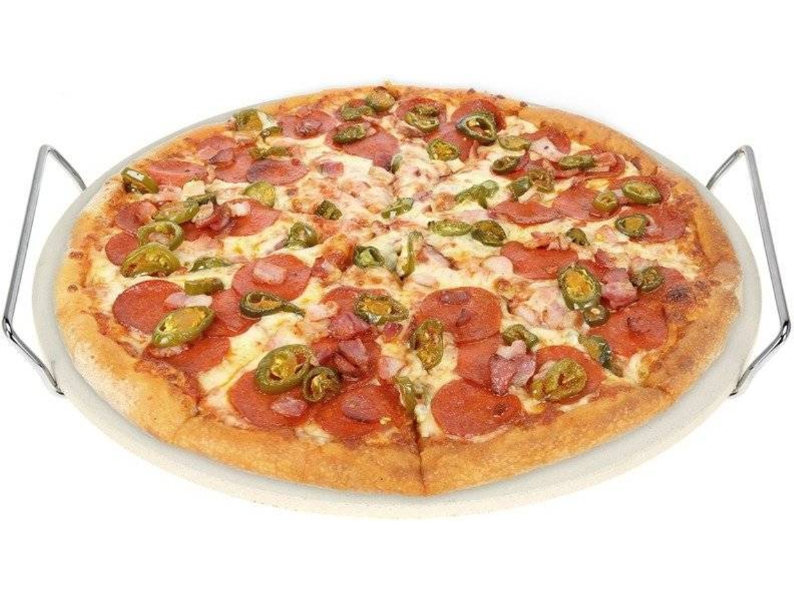 Piedra para Hornear Pizzas + Soporte para Servir EH EXCELLENT HOUSEWARE (33 x 33 cm)