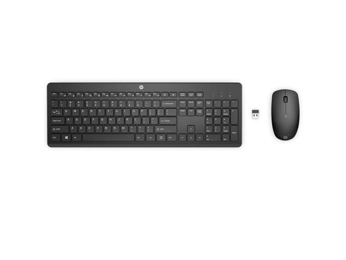 Teclado y Ratón HP 1Y4D0UT#ABE (Negro - RF - QWERTY)