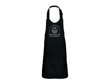 Delantal infantil 2 bolsillos de cocina noir le meilleur i