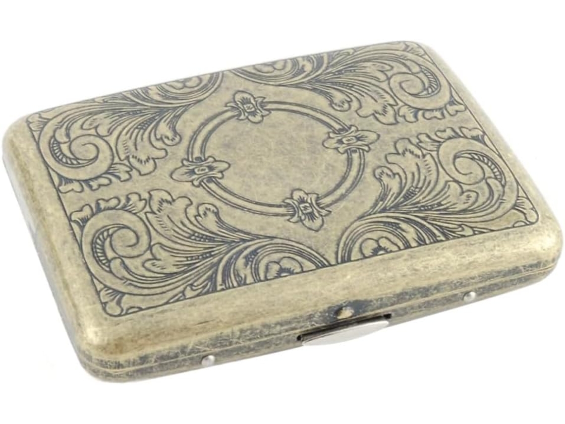 Estuche De Acero Inoxidable Para Cigarrillos, Caja De Almacenamiento Y Funda Protectora Para Cigarrillos.