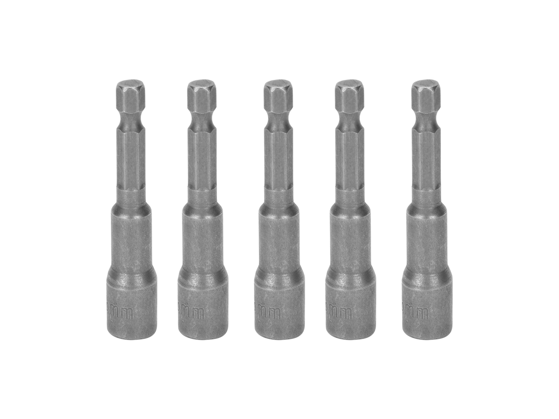 Juego De 5 Puntas Hexagonales Magnéticas, Adaptador Para Herramientas De Reparación, 65x1/4x8.0, Acero Cromo-vanadio 6150