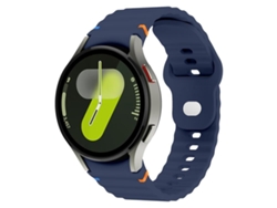 Correa de silicona de 20 mm para Samsung Galaxy Watch 7 con costuras onduladas y hebilla invertida (40/44 mm)