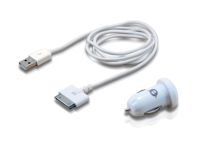 Cargador de Coche CONCEPTRONIC Blanco