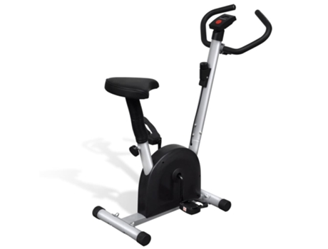 vidaXL Bicicleta estática con sillín