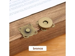 (bronce)10 Juegos De Hebillas Magnéticas De Metal De Ciruela De Costura Para Carteras, Bolsos, Accesorios De Bricolaje De Ropa