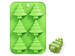 Molde De Silicona Para Pasteles Con Forma De Árbol De Navidad, Chocolate, Galletas Y Glaseado.