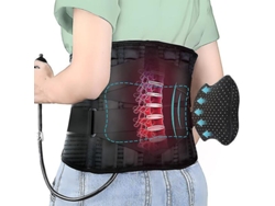 Rebe-cinturón De Soporte Lumbar Con Almohadilla Inflable Para Aliviar Dolor De Espalda Baja Y Discos Herniados Con Correas Ajustables Xl Sin Almohadilla Inflable