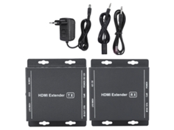 Conversor De Media Óptico De Fibra Hdmi 60m Extensor Transmisor Receptor Con Video Audio