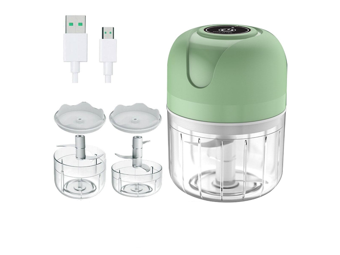 KOFIHETY Picadora Eléctrica Multiusos Mini Picadora de Ajo, Frutas y Cebolla