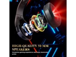 Kotion Each G3000 Auriculares Para Juegos De 3,5 Mm Con Micrófono, Cancelación De Ruido, Luz Led Rgb, Control De Volumen Para Ps5, Ps4, Portátiles, T