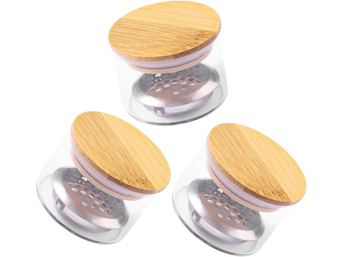 Conjunto De 3 Peças De Copos Para Unhas Com Tampa Para Manicure E Pó De Unhas.