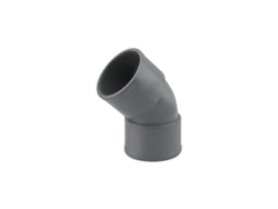 Codo de PVC Hh 45º 50mm, Ibide