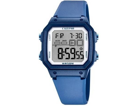 Reloj Digital CALYPSO Hombre (Goma - Azul)
