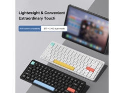 Iblancod K84 Teclado Gaming Inalámbrico De 84 Teclas 2.4g+bt5.0 Para Mac/windows