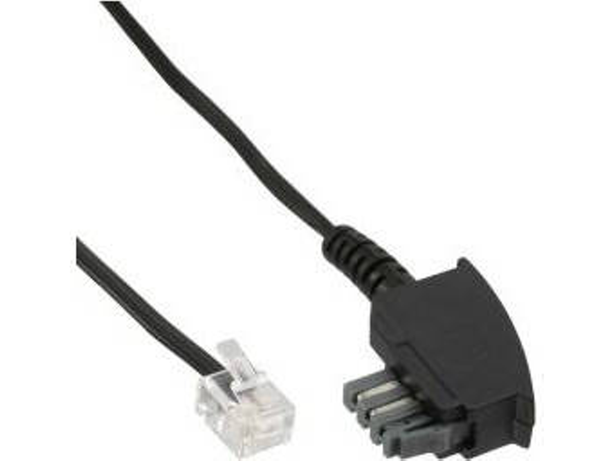 Cable Telefónico INLINE 18801B (1m - Negro)