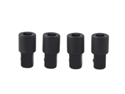 Adaptador De Llave De Carraca De 4 Piezas, Acero De Alto Carbono, Convertidor De Vasos De 1/4" A 3/8".