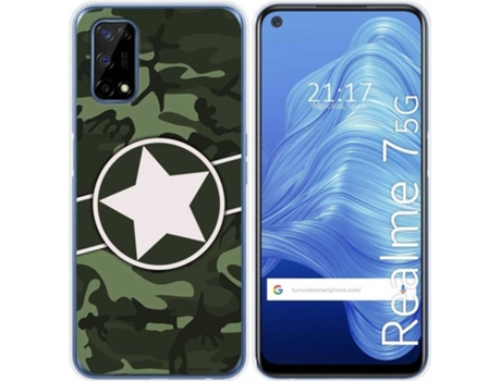 Carcasa Realme 7 5G TUMUNDOSMARTPHONE Camuflaje 01 Multicolor