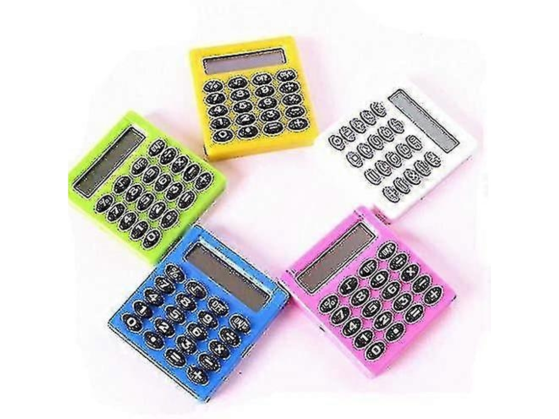 Calculadora solar con funciones estándar de 4x8 dígitos, botones y pantalla grandes. Calculadora de bolsillo para uso profesional, doméstico y de escritorio. Everley891